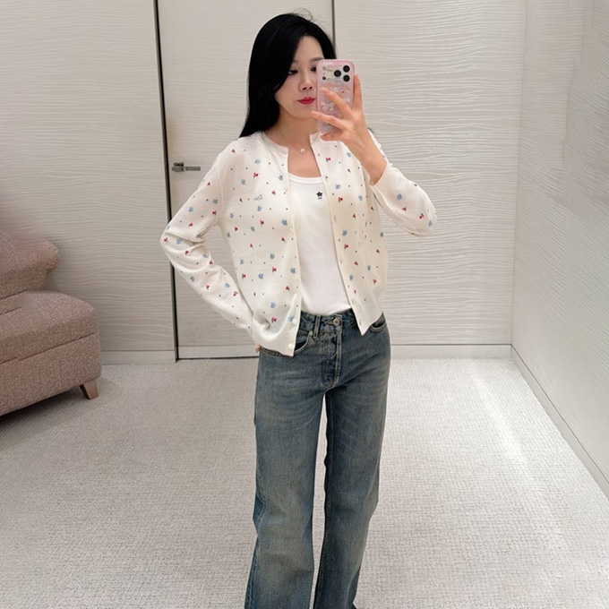 9A+ quality dior embroidered wool cardigan